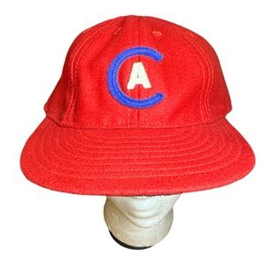 EFF Ebbets Field Flannels Vintage Hat Cap CA Logo Cali Wool Size 7- 7/8 Baseball